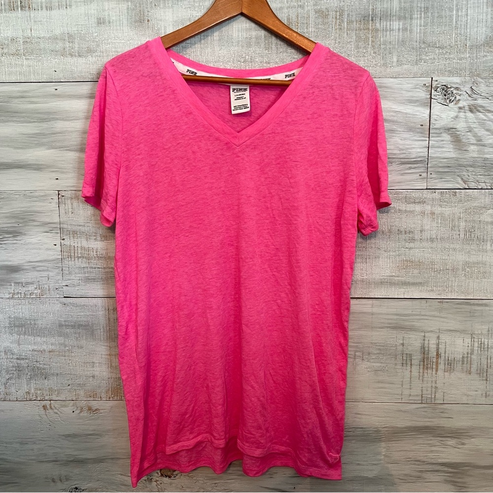 PINK Victorias Secret Pink V-Neck Tee